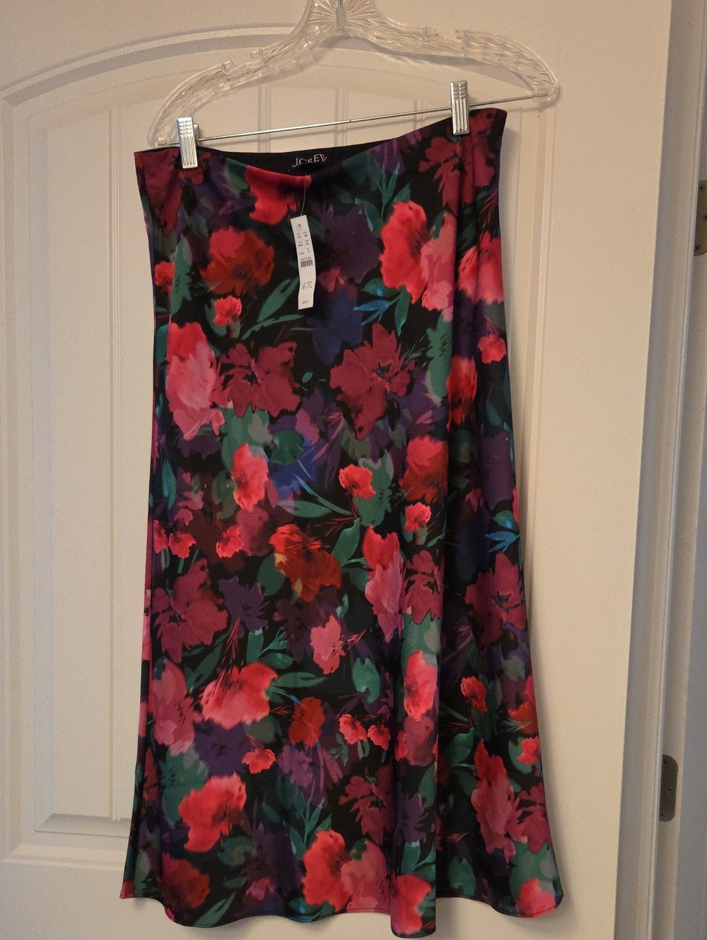 J Crew  Dark Floral Slip Skirt